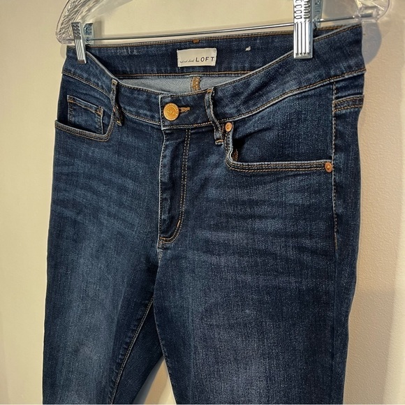 Women’s | LOFT Skinny Curvy Doible Fringed Jeans | Size 28/6 - Picture 2 of 8